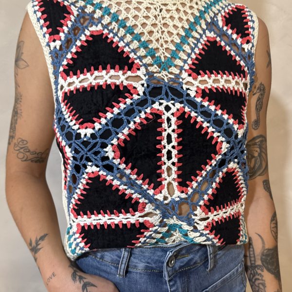 Top crochet colores